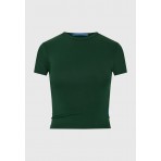 Funky Buddha Γυναικείο Κοντομάνικο T-Shirt Κυπαρισσί
