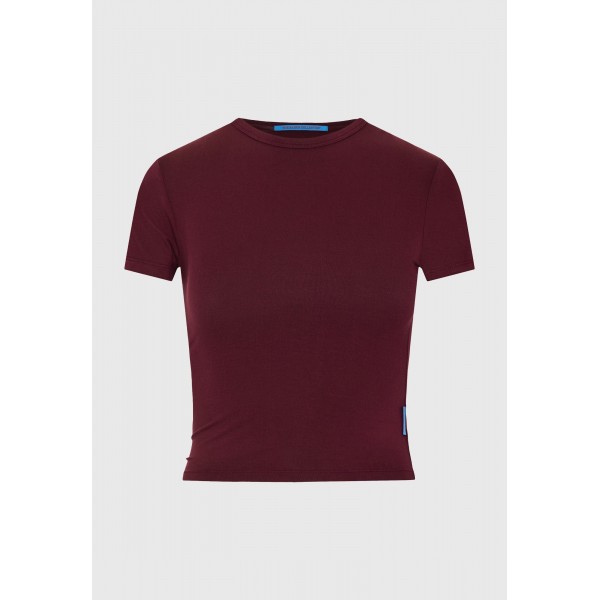 Funky Buddha Slim T-Shirt Γυναικείο (FBL013-115-04-BURGUNDY)