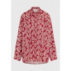 Funky Buddha Linen Blend Πουκάμισο Μακρυμάνικο Γυναικείο (FBL013-115-05-BAKED-APPLE)