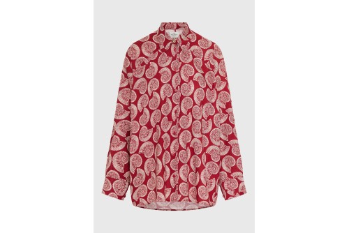 Funky Buddha Linen Blend Πουκάμισο Μακρυμάνικο Γυναικείο (FBL013-115-05-BAKED-APPLE)