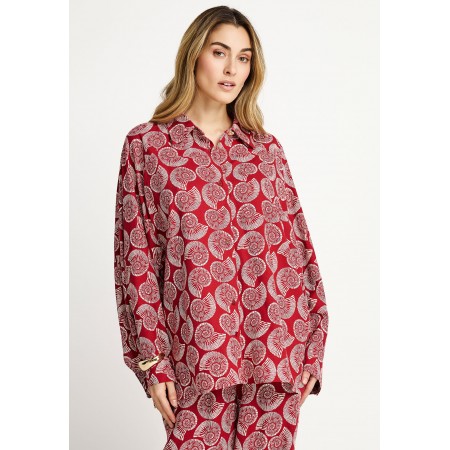 Funky Buddha Linen Blend Πουκάμισο Μακρυμάνικο Γυναικείο 