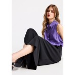 Funky Buddha Γυναικεία Παντελόνα Μαύρη