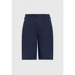 Funky Buddha Linen Blend Βερμούδα Casual Γυναικεία (FBL013-116-03-MIDNIGHT-BLUE)