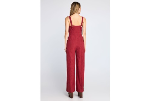 Funky Buddha Embroidery Αμάνικη Ολόσωμη Φόρμα Γυναικεία (FBL013-116-12-BAKED-APPLE)
