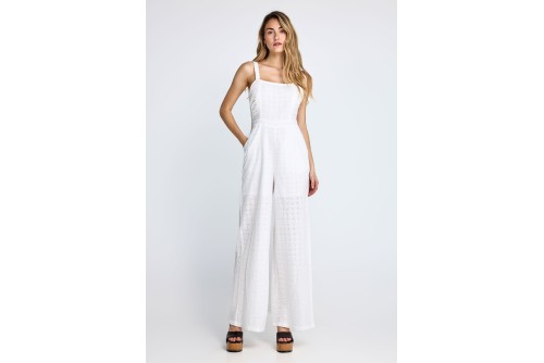 Funky Buddha Embroidery Ολόσωμη Φόρμα Γυναικεία (FBL013-116-12-WHITE)