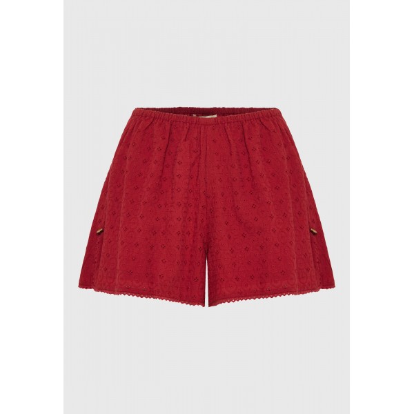 Funky Buddha Embroidery Σορτς Casual Γυναικείο (FBL013-117-03-BAKED-APPLE)