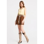 Funky Buddha Γυναικείο Σορτς Καφέ