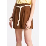 Funky Buddha Γυναικείο Σορτς Καφέ