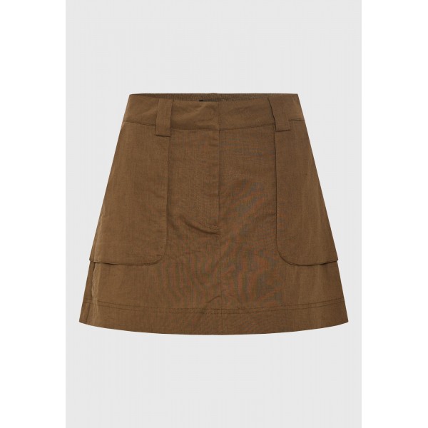 Funky Buddha Φούστα Mini Γυναικεία (FBL013-118-14-WOOD)