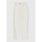 Funky Buddha Γυναικεία Παντελόνα Λευκή