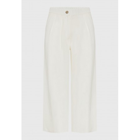 Funky Buddha Γυναικεία Παντελόνα Λευκή