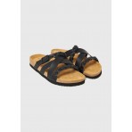 Funky Buddha Suede Σανδάλια (FBL013-119-08-BLACK)