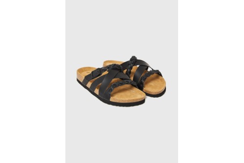 Funky Buddha Suede Σανδάλια (FBL013-119-08-BLACK)
