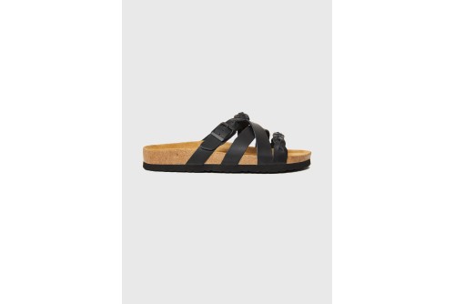 Funky Buddha Suede Σανδάλια (FBL013-119-08-BLACK)