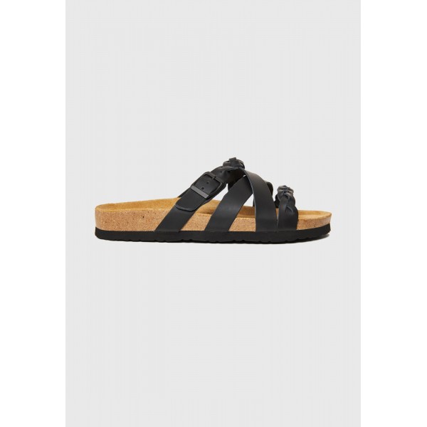 Funky Buddha Suede Σανδάλια (FBL013-119-08-BLACK)