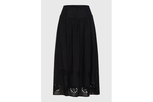 Funky Buddha Embroidery Φούστα Maxi Γυναικεία (FBL013-119-14-BLACK)