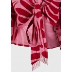 Funky Buddha Wrap Crop Top Κοντομάνικο Γυναικείο (FBL013-119-17-CASHMERE-ROSE)