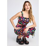 Funky Buddha Γυναικείο Παντελόνι Chino Πολύχρωμο