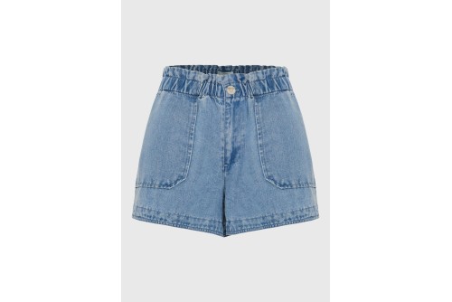 Funky Buddha Lyocell Σορτς Τζιν Γυναικείο (FBL013-120-03-LT-BLUE)