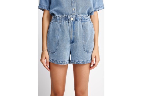 Funky Buddha Lyocell Σορτς Τζιν Γυναικείο (FBL013-120-03-LT-BLUE)