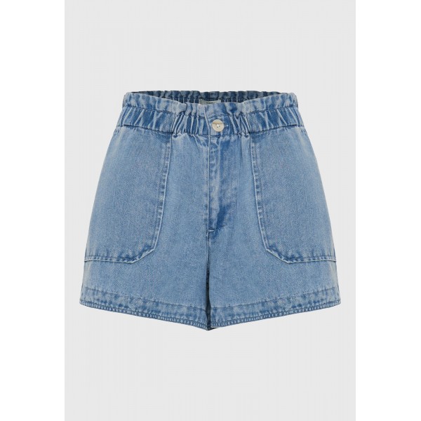 Funky Buddha Lyocell Σορτς Τζιν Γυναικείο (FBL013-120-03-LT-BLUE)