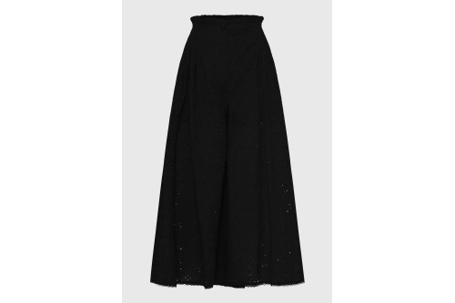 Funky Buddha Relaxed Fit Pallazo Παντελόνα Γυναικεία (FBL013-121-02-BLACK)