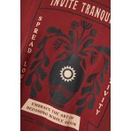 Funky Buddha Graphic Print Γυναικείο Κοντομάνικο T-Shirt Κεραμιδί