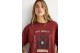 Funky Buddha Graphic Print Γυναικείο Κοντομάνικο T-Shirt Κεραμιδί