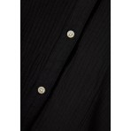 Funky Buddha Cotton Πουκάμισο Μακρυμάνικο Γυναικείο (FBL013-121-05-BLACK)