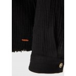 Funky Buddha Cotton Πουκάμισο Μακρυμάνικο Γυναικείο (FBL013-121-05-BLACK)