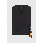 Funky Buddha Γυναικείο Αμάνικο Τοπ (FBL013-121-17-BLACK)