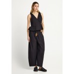 Funky Buddha Γυναικείο Αμάνικο Τοπ Μαύρο