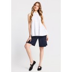 Funky Buddha Γυναικείο Πουκάμισο Basic (FBL013-122-05-WHITE)