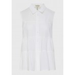 Funky Buddha Γυναικείο Πουκάμισο Basic (FBL013-122-05-WHITE)