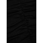 Funky Buddha Γυναικείο Αμάνικο Crop Τοπ Μαύρο