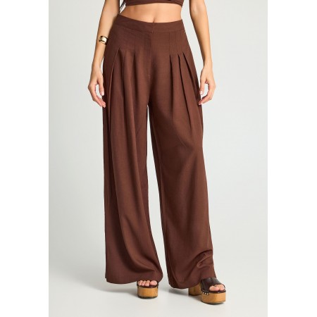 Funky Buddha Γυναικεία Παντελόνα Καφέ