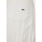 Funky Buddha Γυναικεία Παντελόνα Λευκή