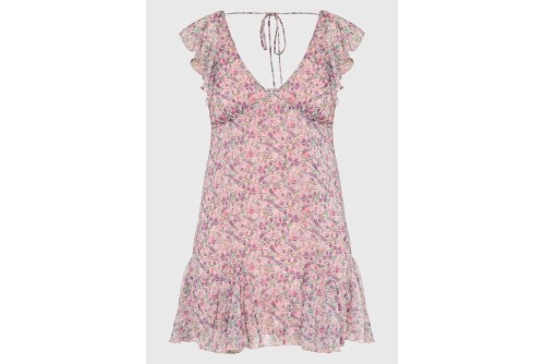 Funky Buddha Φόρεμα Mini Γυναικείο (FBL013-124-13-LILAC)