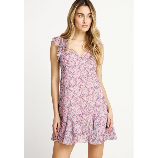 Funky Buddha Φόρεμα Mini Γυναικείο (FBL013-124-13-LILAC)