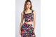 Funky Buddha Γυναικείο Αμάνικο Crop Top Πολύχρωμο