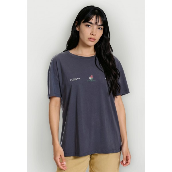 Funky Buddha Artwork Print T-Shirt Γυναικείο (FBL013-125-04-ANTHRACITE)