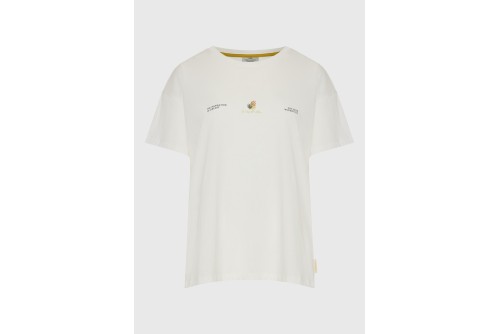 Funky Buddha Artwork Print T-Shirt Γυναικείο (FBL013-125-04-OFF-WHITE)