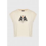 Funky Buddha T-Shirt Γυναικείο (FBL013-127-04-CHALK)