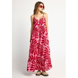 Funky Buddha Boho Φόρεμα Maxi Γυναικείο (FBL013-127-13-CASHMERE-ROSE)