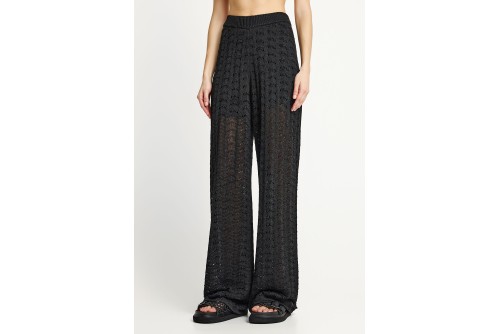 Funky Buddha Knitted Jacquard Παντελόνα Γυναικεία (FBL013-128-02-BLACK)