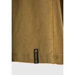 Funky Buddha Organic Cotton Printed Γυναικείο Κοντομάνικο T-Shirt Λαδί