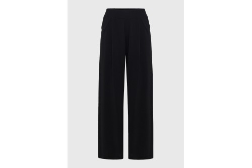 Funky Buddha Wide Leg Παντελόνα Γυναικεία (FBL013-129-02-BLACK)