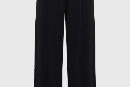 Funky Buddha Wide Leg Παντελόνα Γυναικεία (FBL013-129-02-BLACK)
