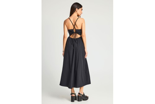 Funky Buddha Φόρεμα Maxi Γυναικείο (FBL013-129-13-BLACK)