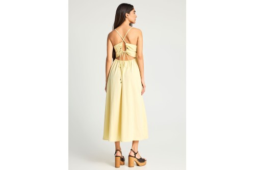 Funky Buddha Φόρεμα Maxi Γυναικείο (FBL013-129-13-LEMONADE)